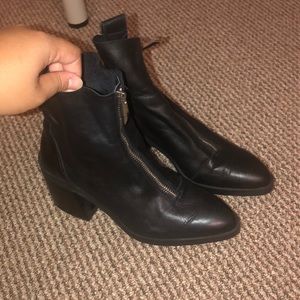 Zara zip booties